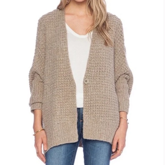 Free People Breeze Knit Slouchy Sweater Cardigan - Picture 4 of 13